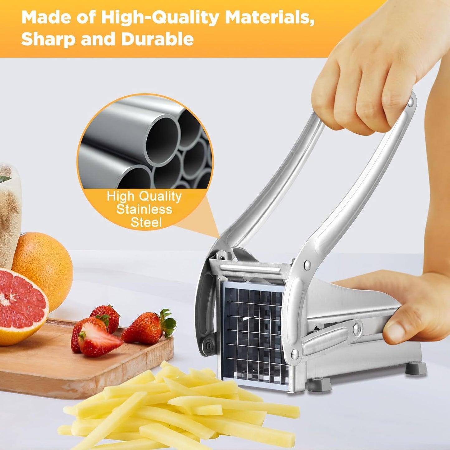 Coupe Frites en Acier Inoxydable