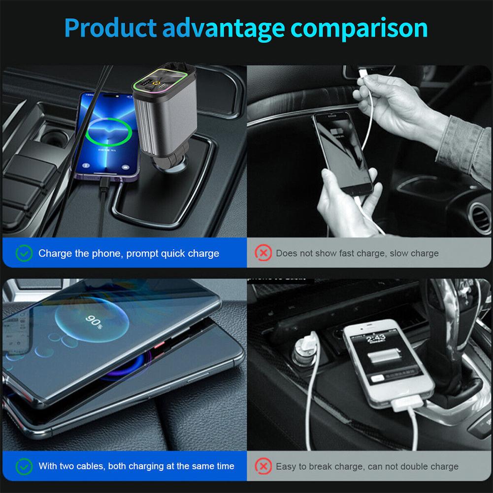 Rétractable Chargeur Voiture