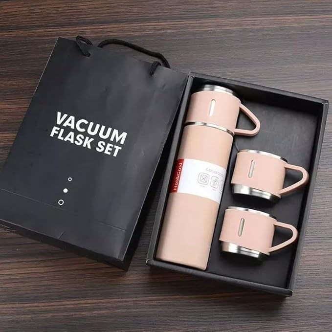 Set Thermos Premium 500ml avec 3 Tasses