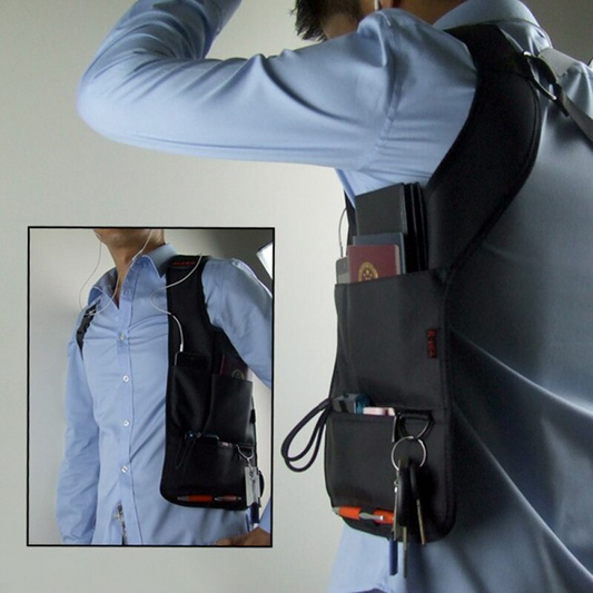 Sac à bandoulière antivol caché