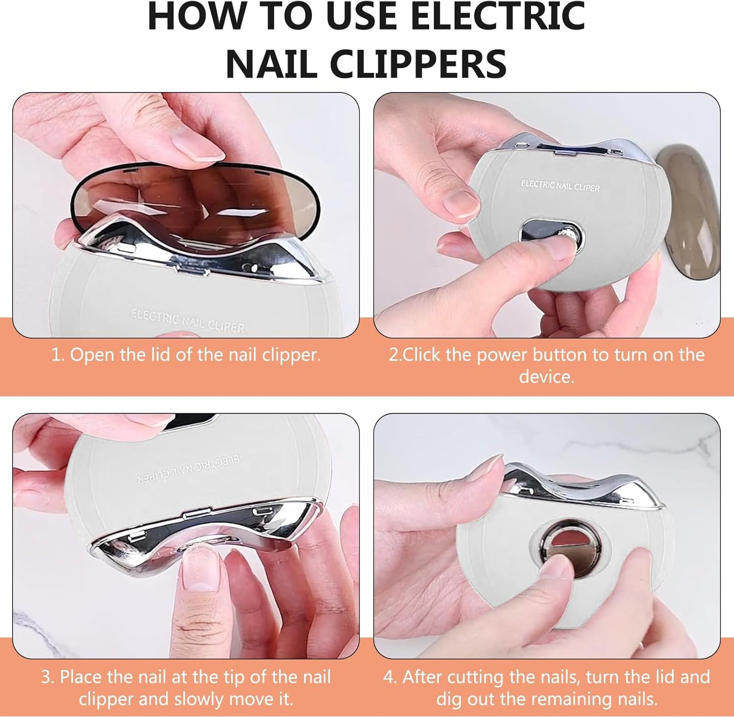 Coupe-ongles électrique 2 en 1 mlooz