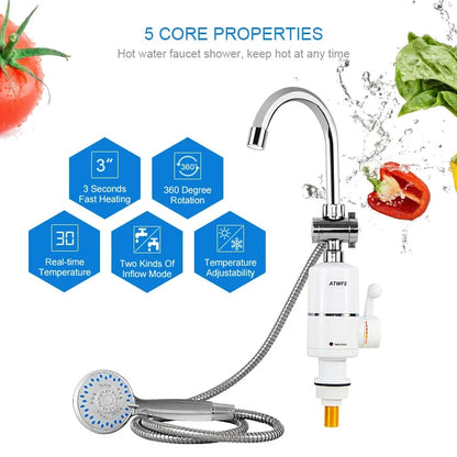 Robinet de Douche Électrique Instantané mlooz