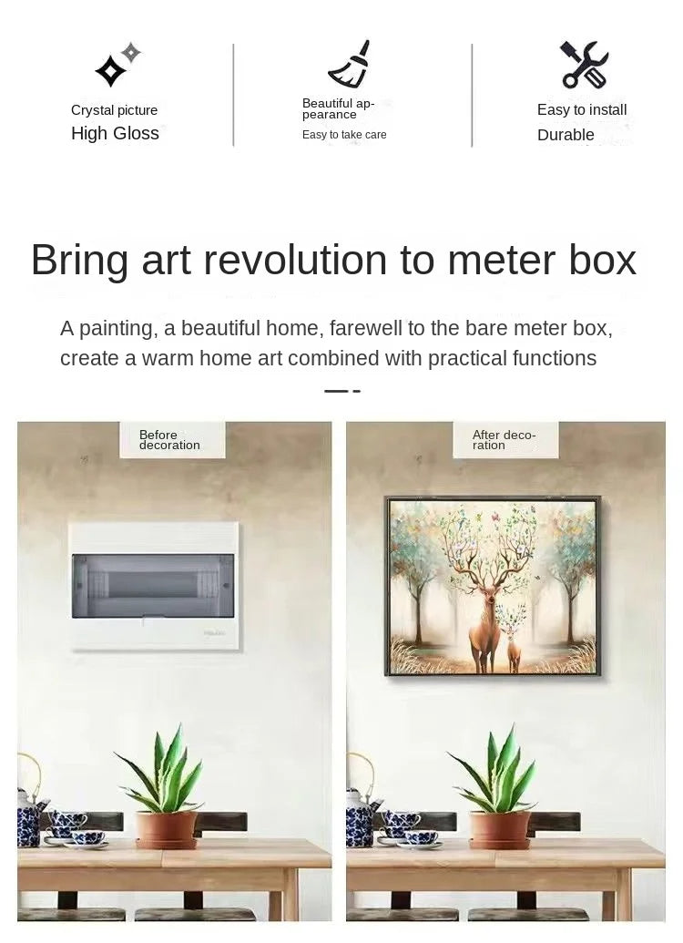 Décor nordique de boîte électrique