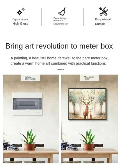 Décor nordique de boîte électrique